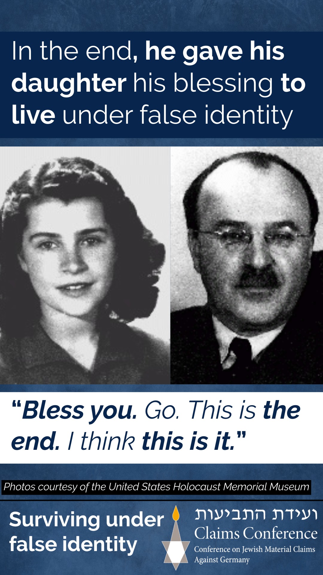 Her father said to her, “Bless you. Go. This is the end. I think this ...