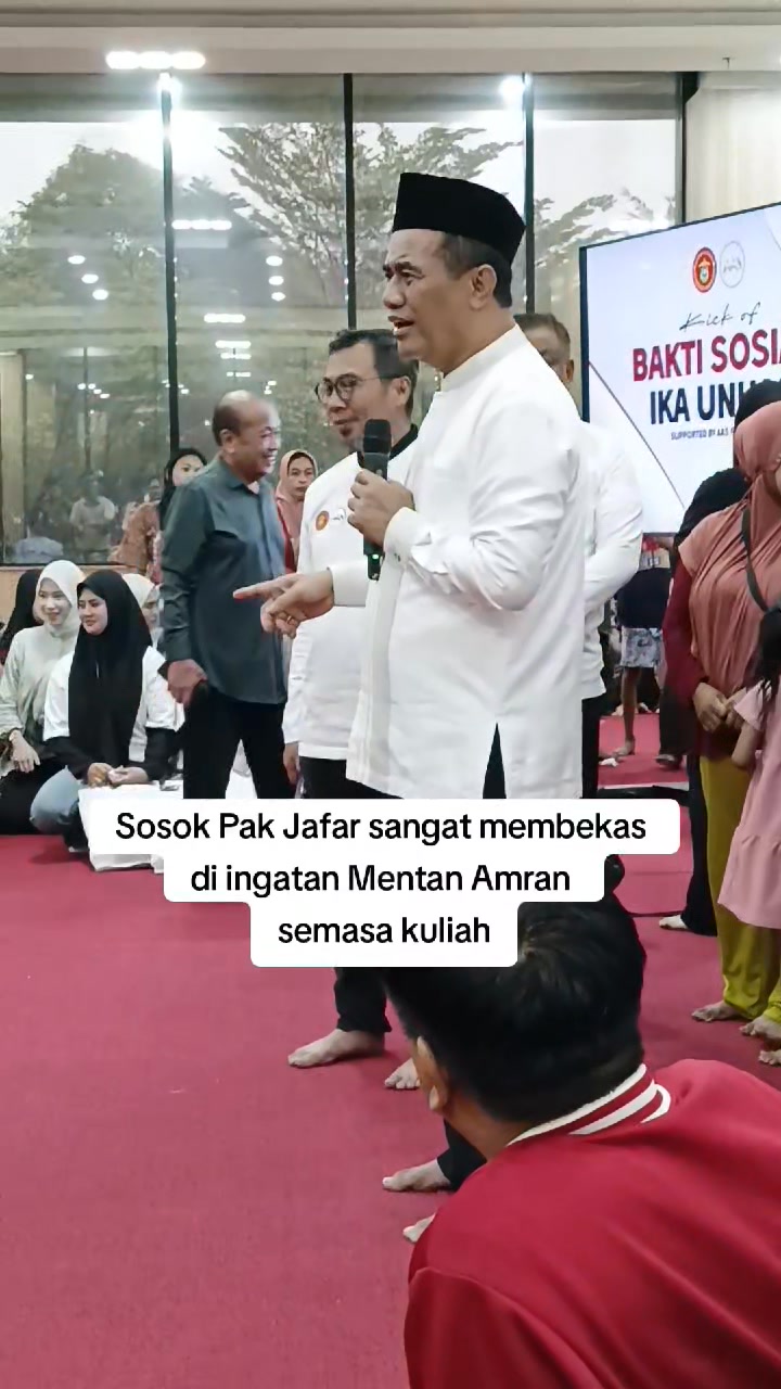 MENTAN AMRAN TAK BISA LUPAKAN JASA PAK JAFAR Saat silaturahmi bersama ...