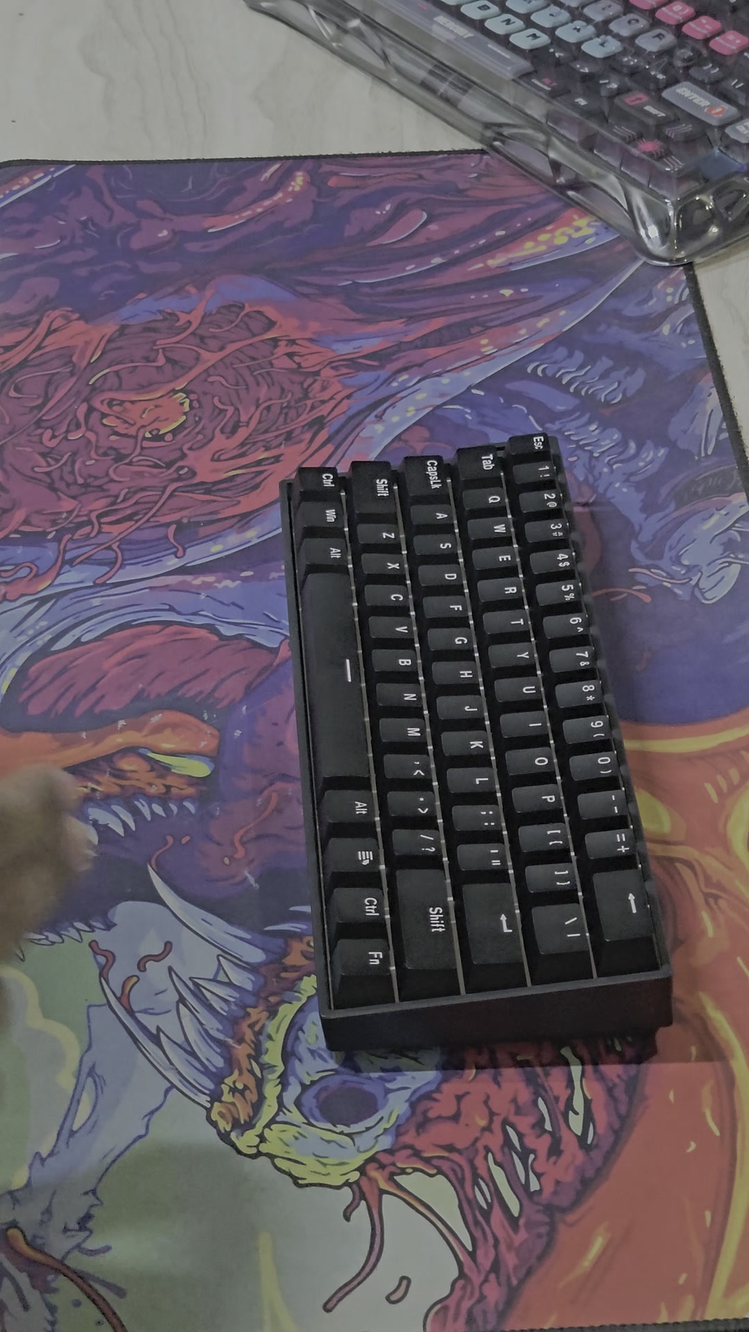 Hephboard H1-Hera keyboard sound test with red hall effect switches