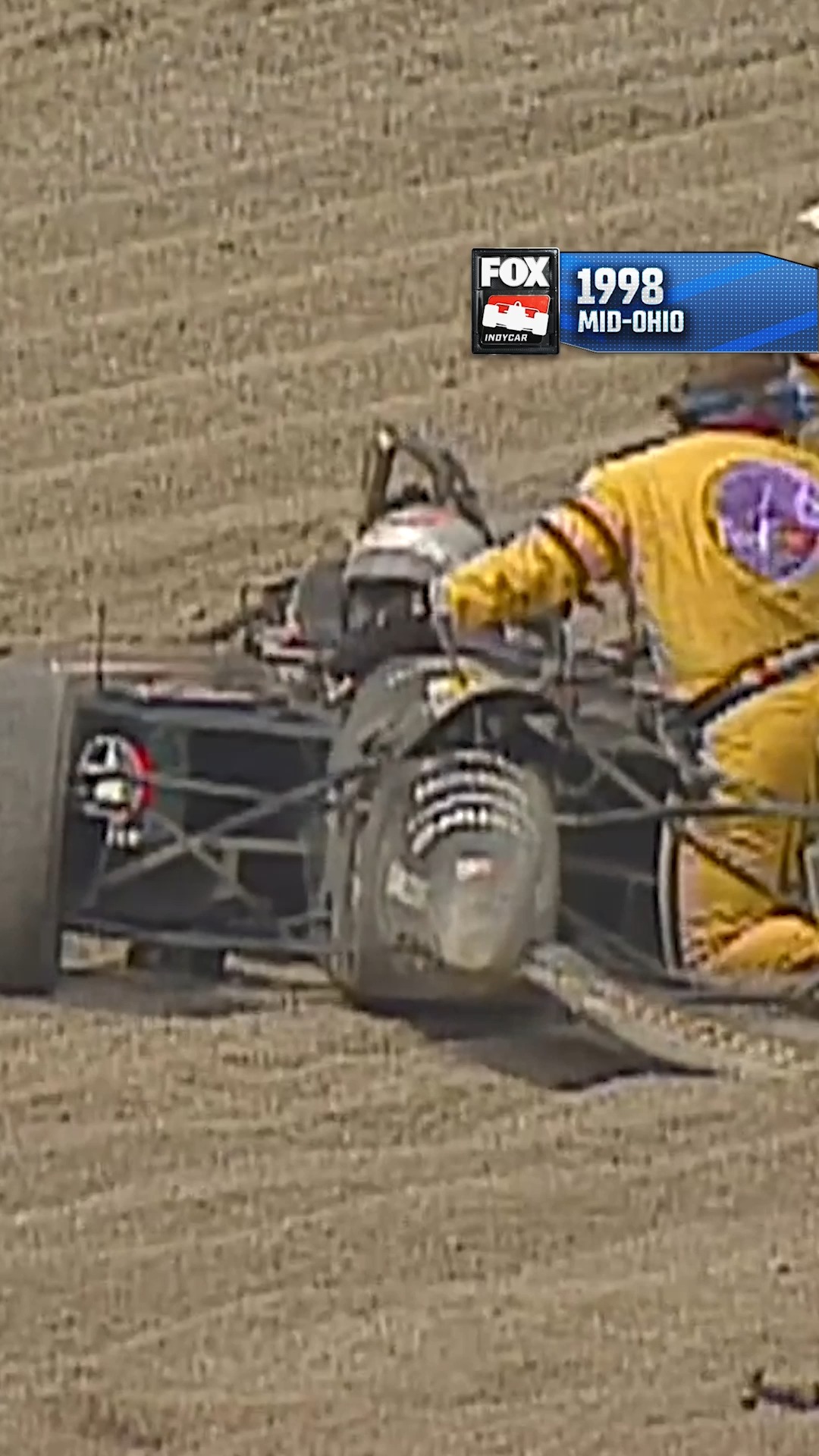Michael Andretti's wild ride at Mid-Ohio in 1998.