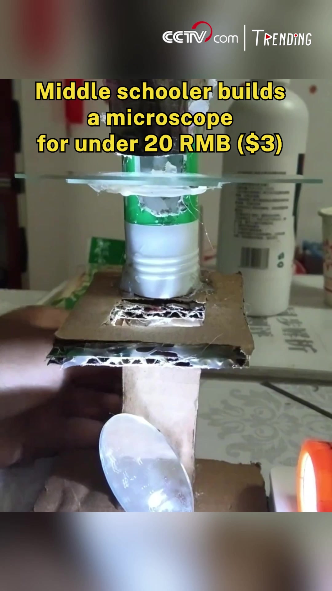 For just 20 RMB ($3), a middle schooler creates a DIY microscope and ...