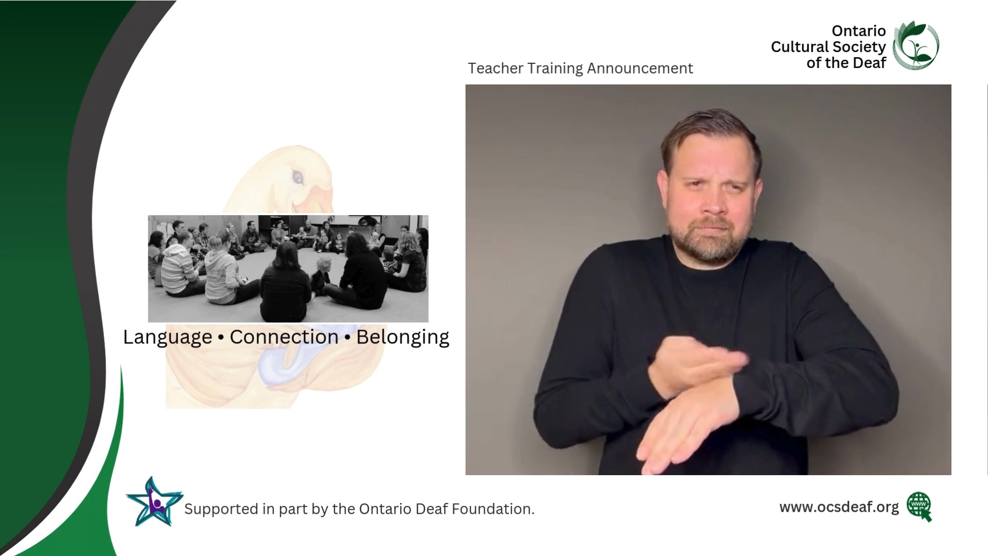 OCSD's ASL Parent-Child Mother Goose (ASL PCMG) is Back! OCSD is ...