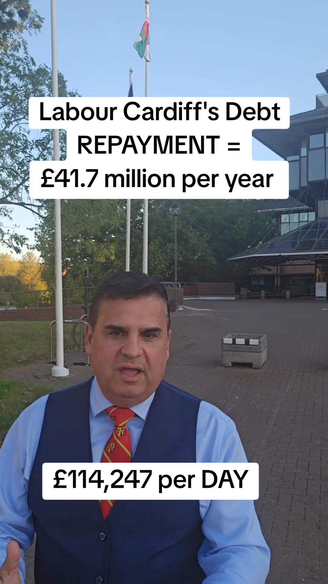 My question to Cardiff Council tonight revealed staggering debt run up ...