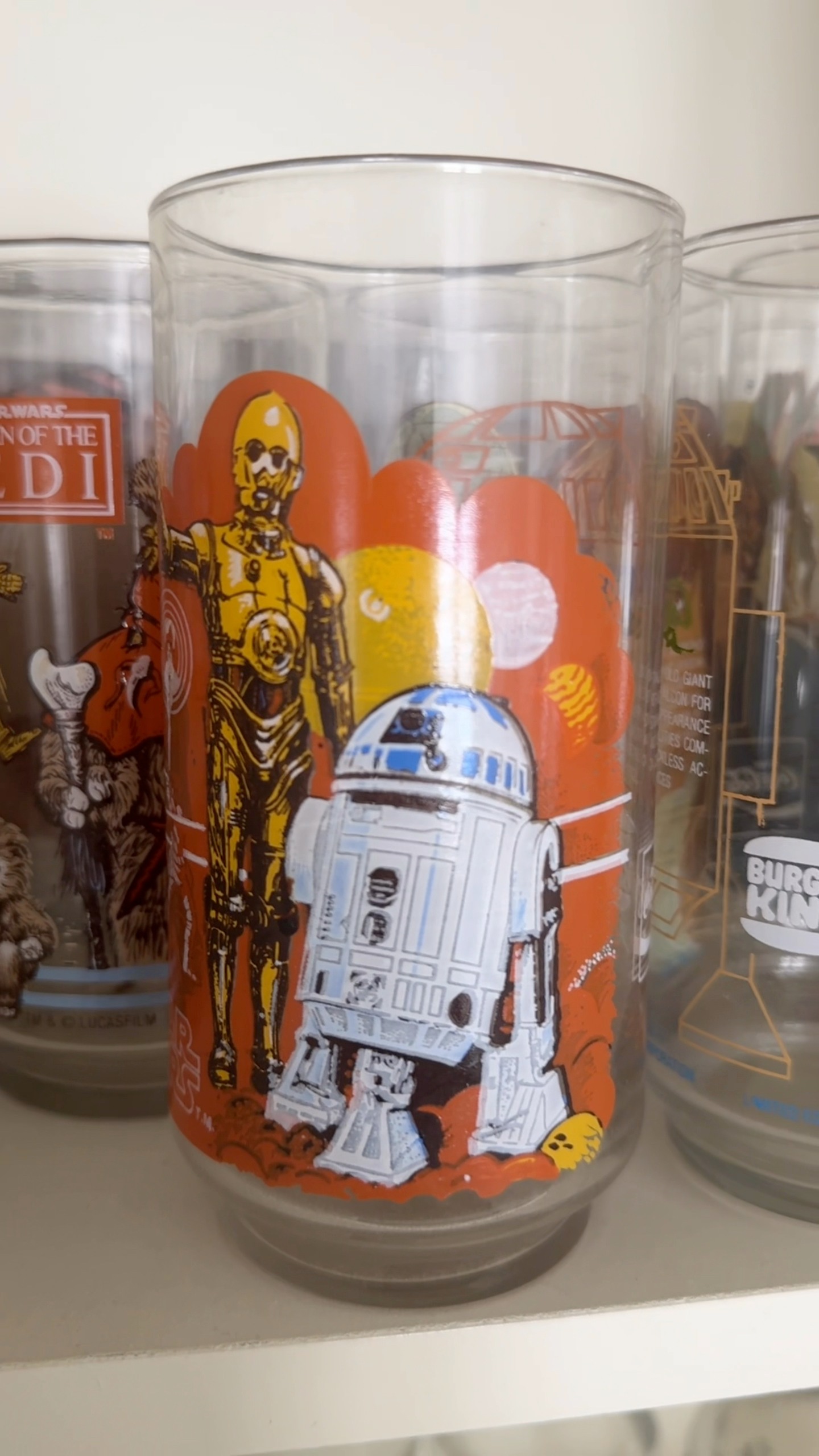 グラス・カップ・酒器 STAR WARS burger king glasses 6set They are the Star Wars Burger King Glassware set released in store