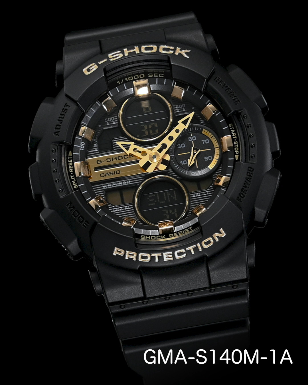 The GMA-S140 series is a resized, smaller version of the G-SHOCK