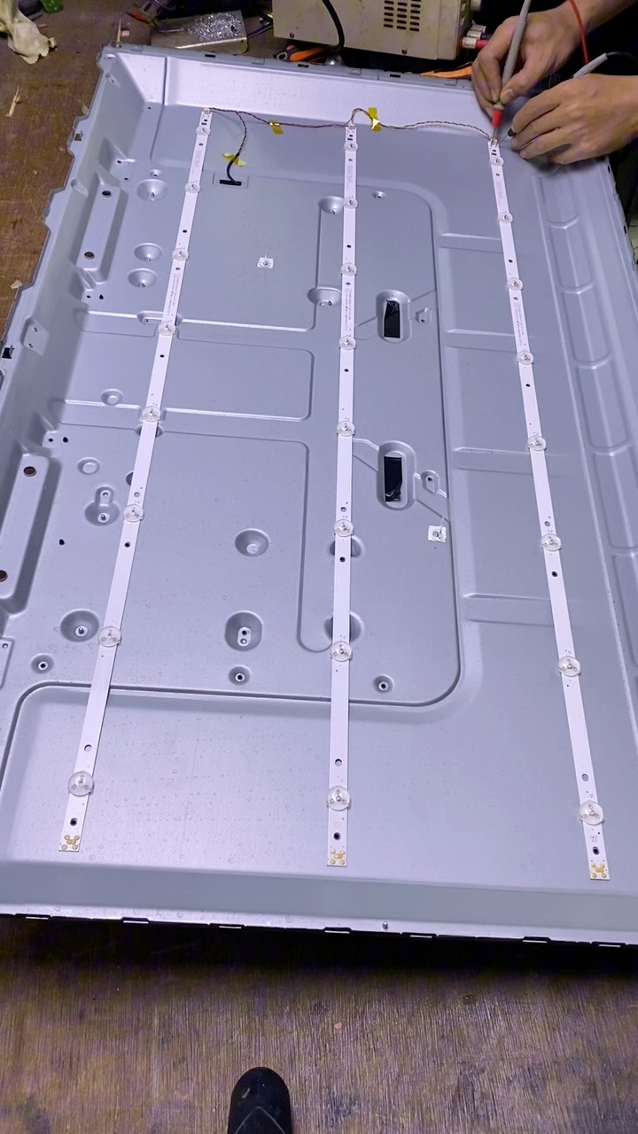Replacing a broken television backlight #fyp #tv #electronics #repair # ...
