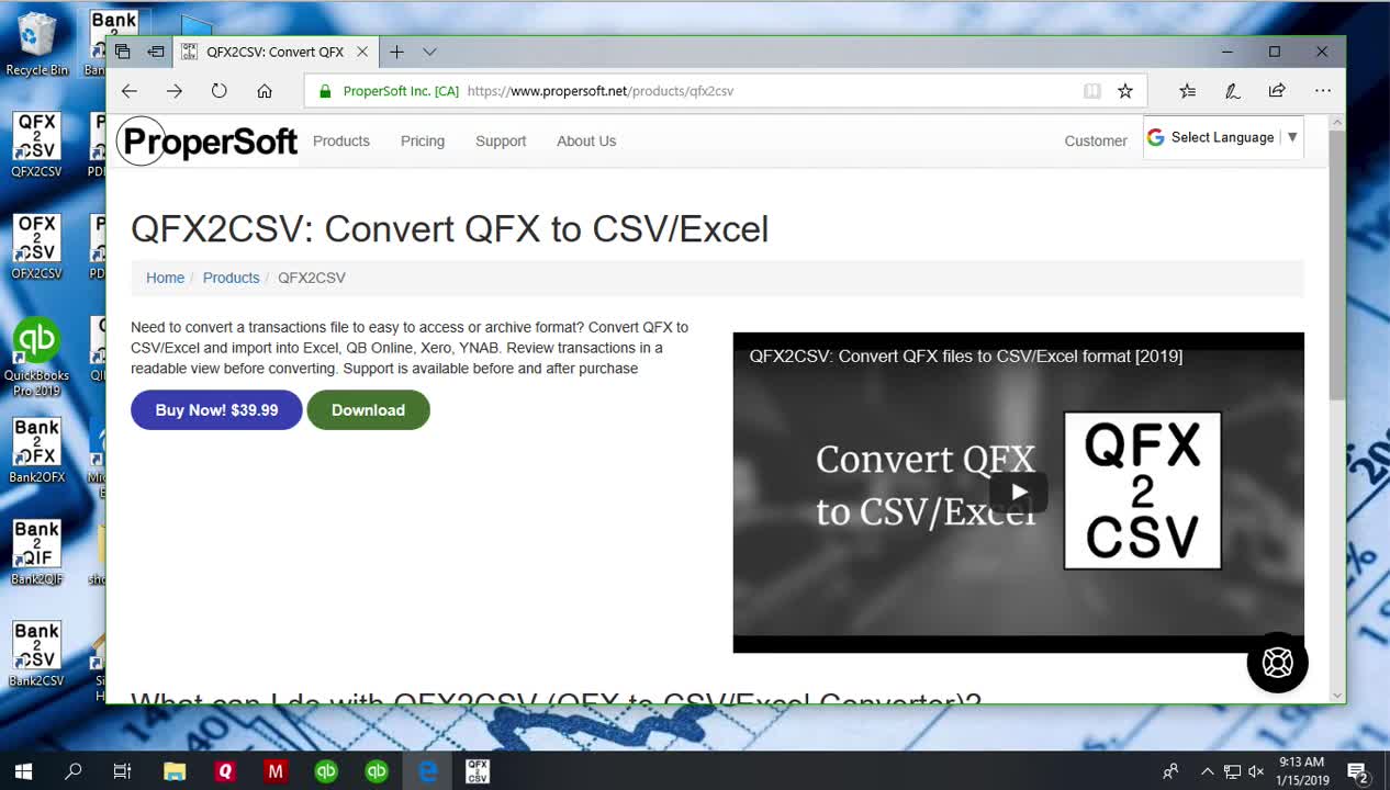 This tutorial shows how to convert a QFX file from your bank or credit ...