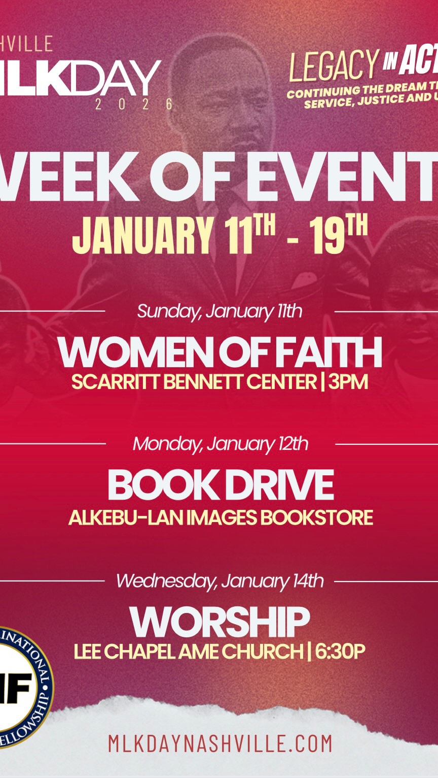 Join Us for the 2026 MLK Week of Service, Reflection & Celebration This ...