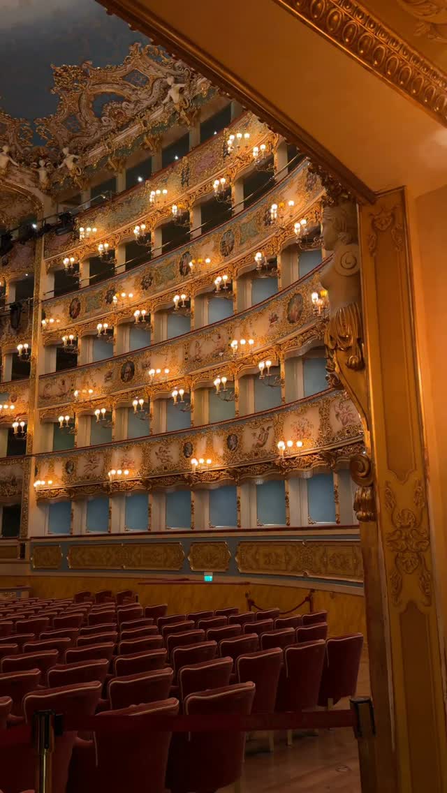 Inside Teatro La Fenice, Venice. One of the world's most famous