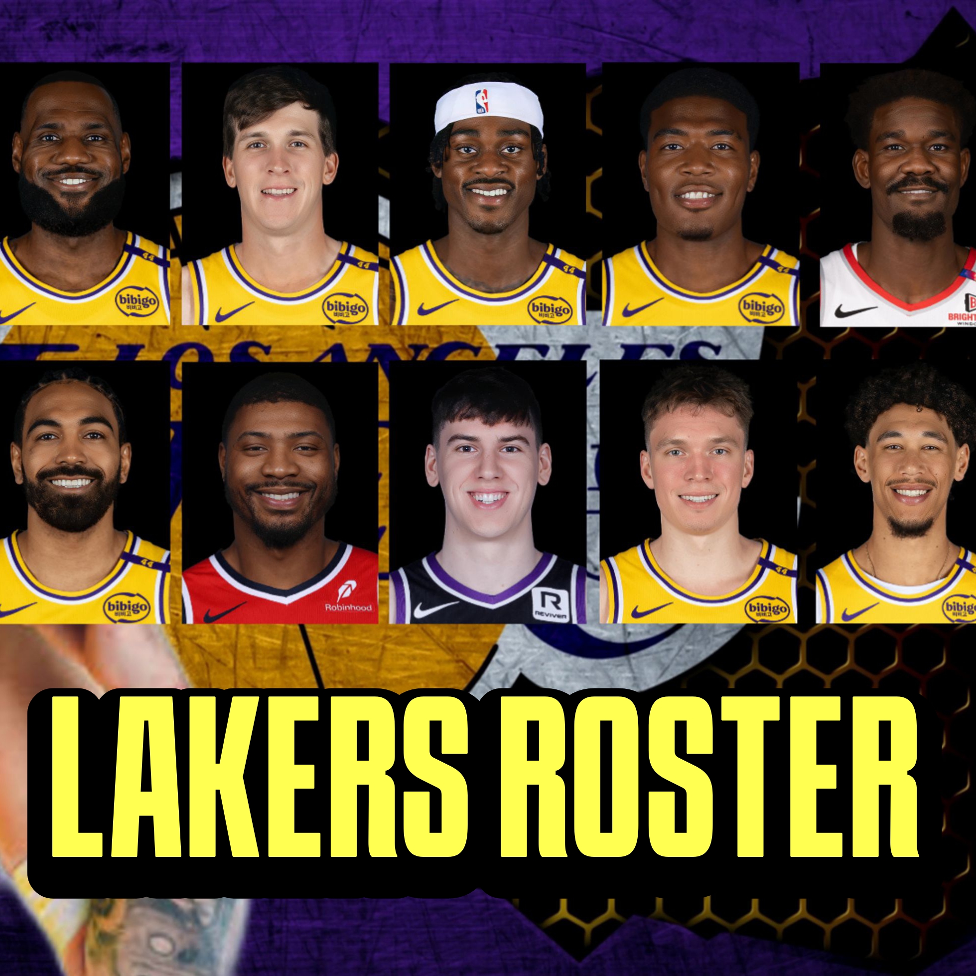 LA Lakers OFFICIAL ROSTER! May Center na! Tanggal na si Bronny James ...
