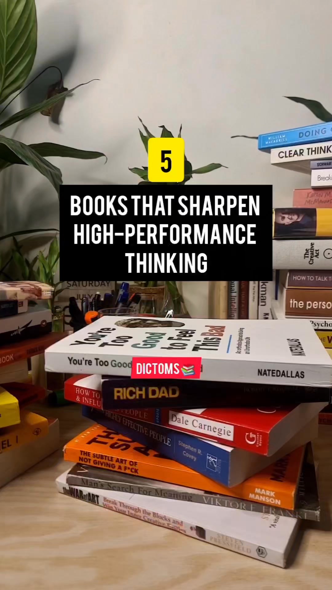 5 Books That Sharpen High-Performance Thinking | Dictoms | Facebook