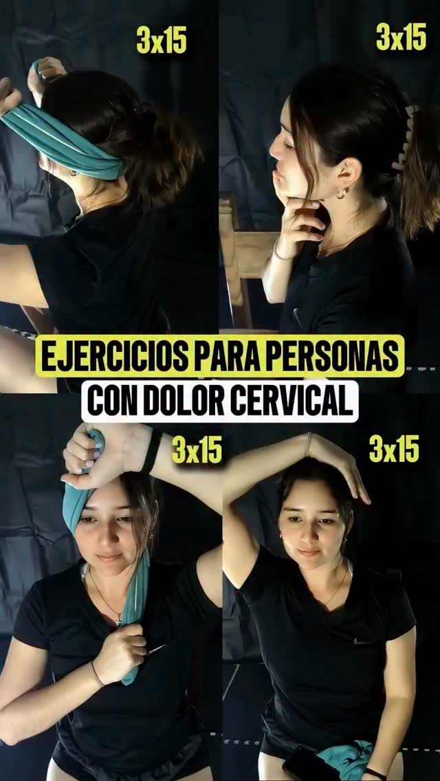 Si sufres dolor cervical de forma recurrente realiza este ejercicio ...