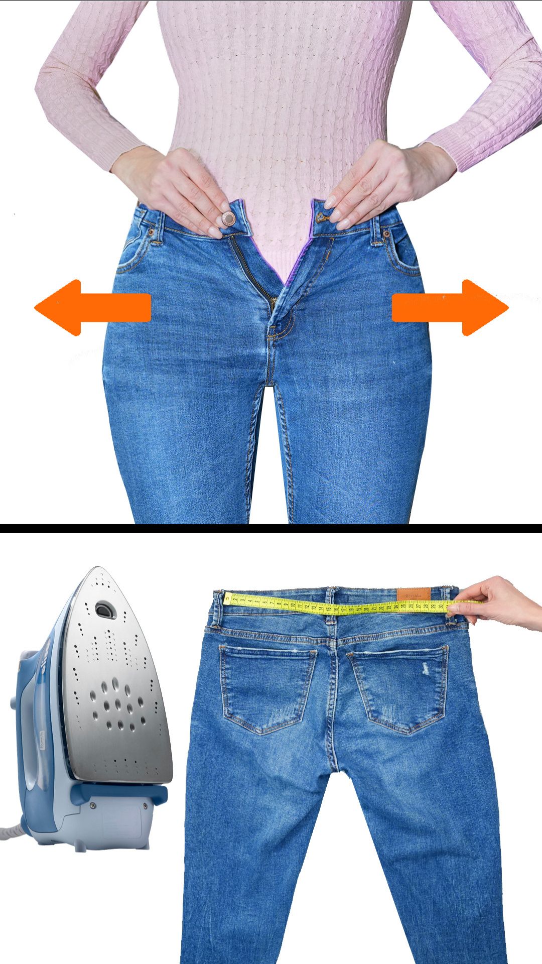 Bästa knepet för att få jeans att gå upp i midjan så att de sitter ...