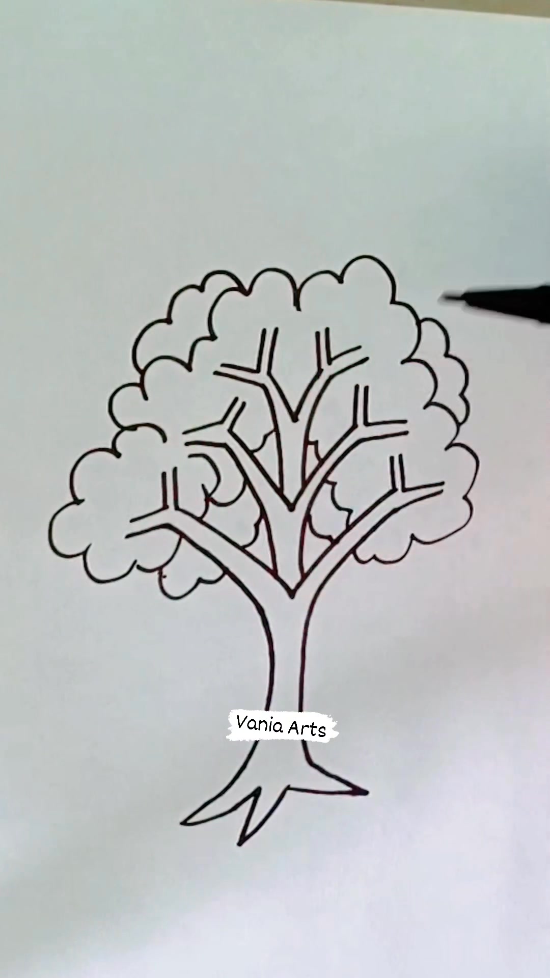 Técnica sencilla para dibujar un árbol 🌳 #fblifestyle #drawing #draw # ...
