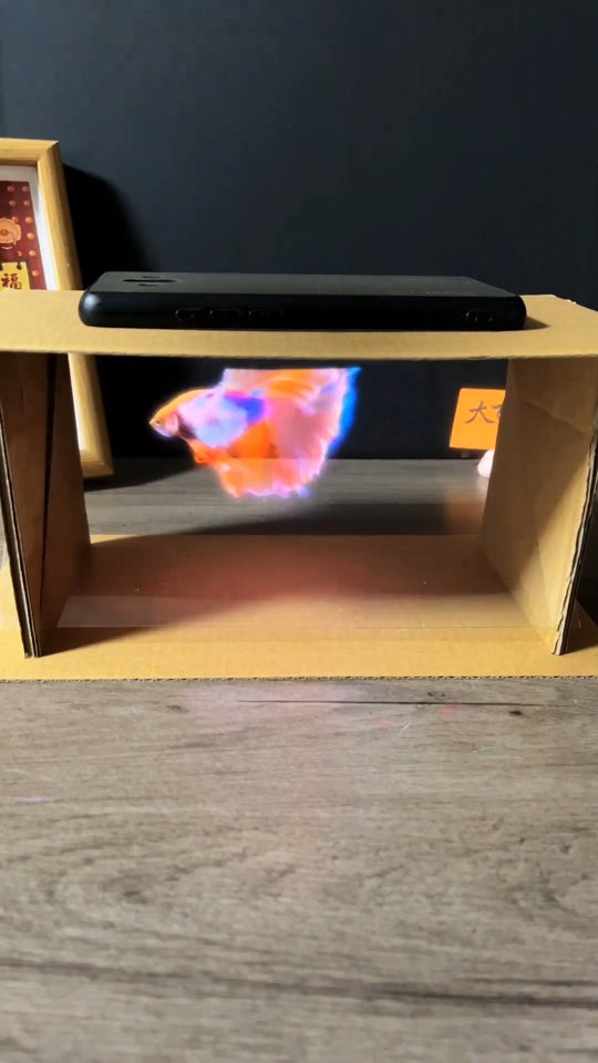 Make a stunning holographic projection box using cardboard boxes from ...