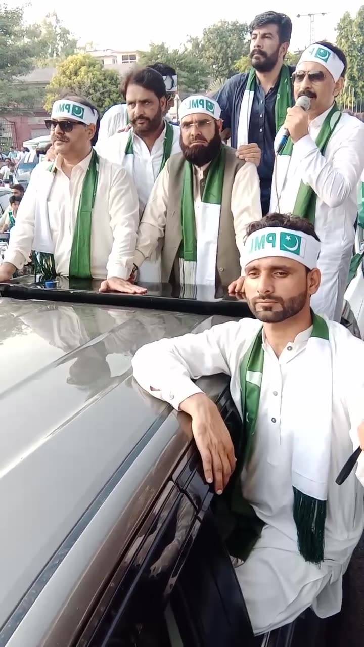 جنرل سیکرٹری پاکستان مسلم لیگ راولپنڈی جناب فیاض تبسم صاحب ریلی کے ...