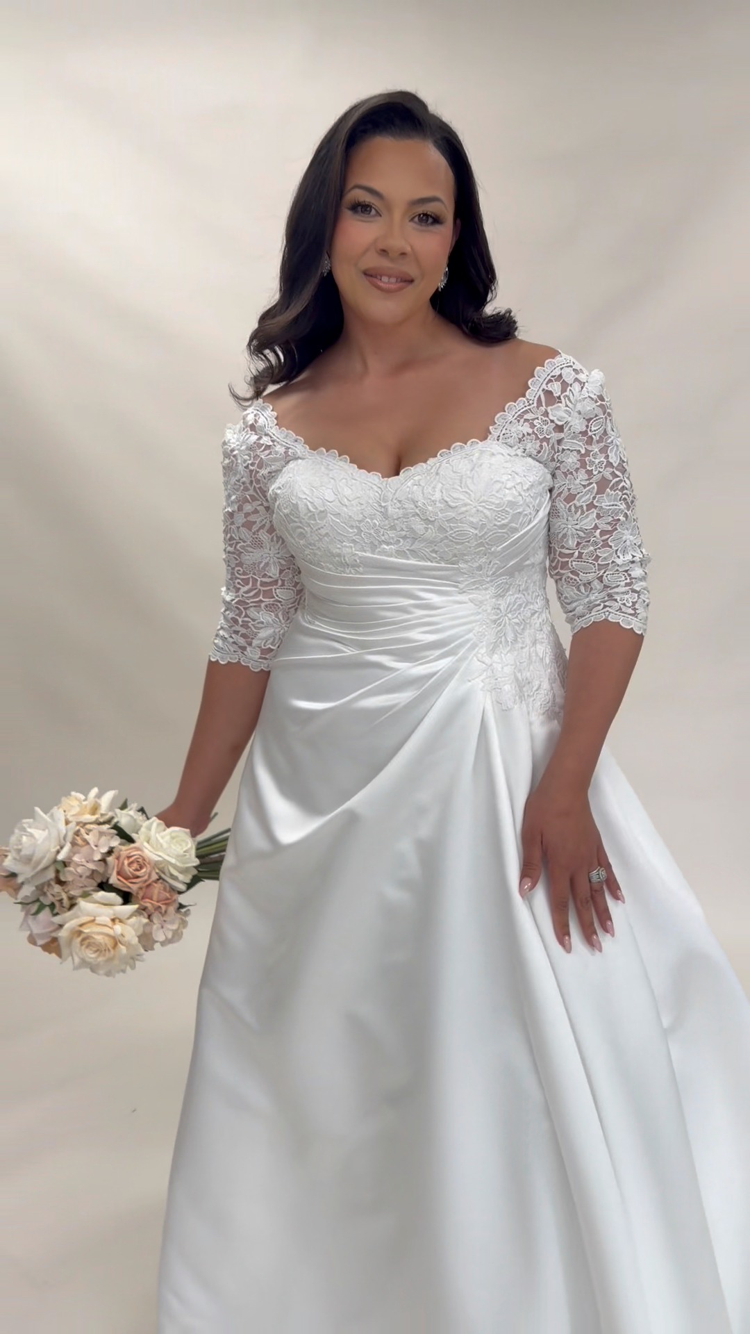 leah s designs wedding dresses Can’t wait to show you our new bridal shoot from last week! 😍, How stunning is Sarah wearing our Priya dress? She absolutely 💯 in every style!, I’ll share once it’s uploaded to the website. 🤍 Color:Periwinkle Chiffon / Periwinkle Satin collection: jewel tones If this is not Da gloria