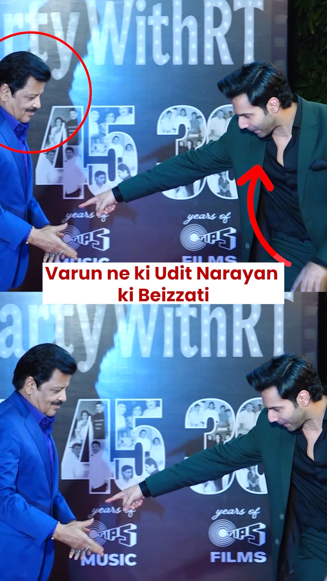 Varun Dhawan INSULTS Udit Narayan in Public! Netizens question if Udit ...