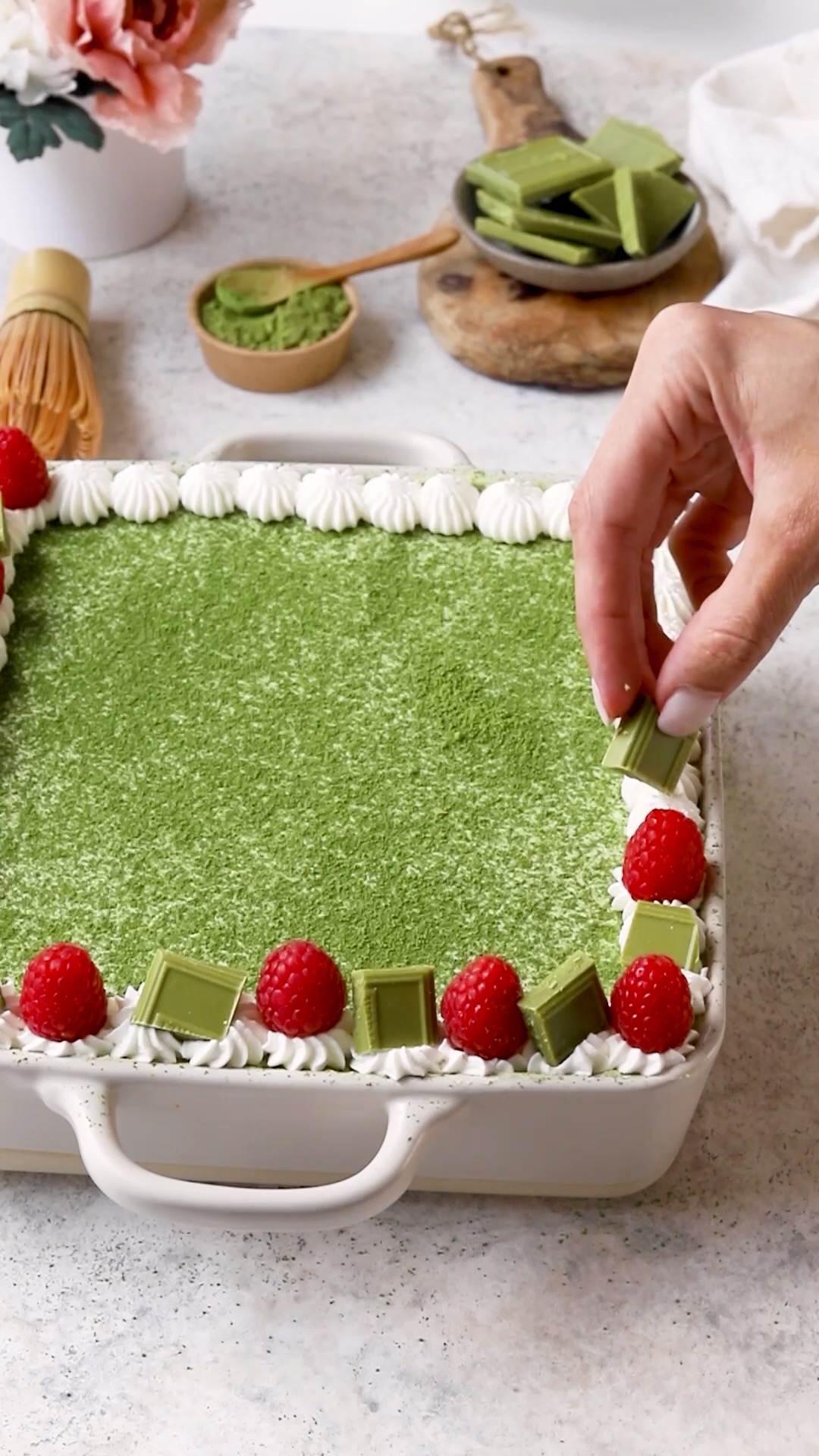 Pies and Tacos - This delicious Matcha Tiramisu is made of... | Facebook
