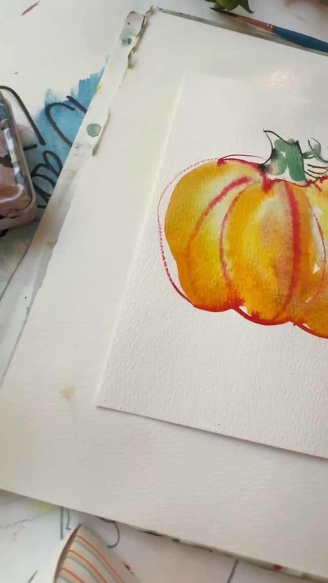 It’s watercolor pumpkin week!!! Follow along everyday for quick-win ...