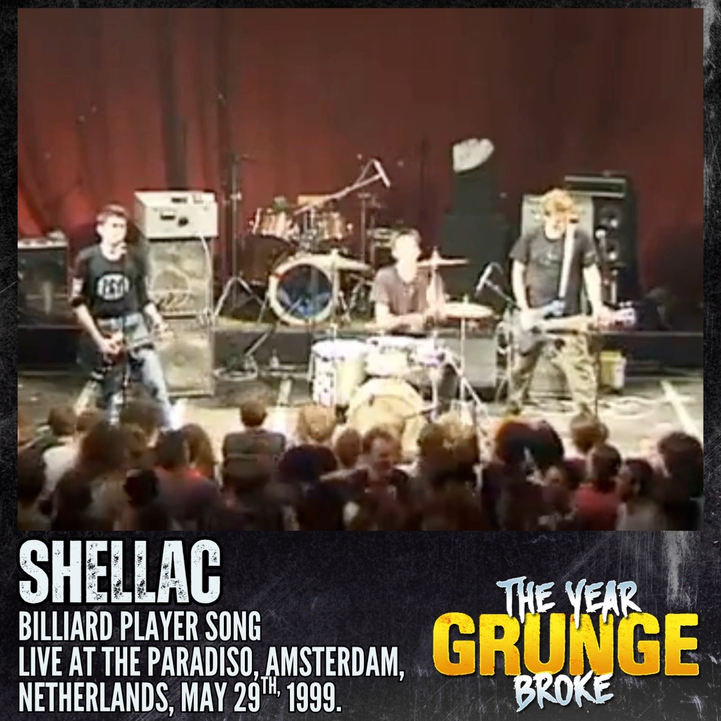 SHELLAC - Billiard Player Song - Live at The Paradiso, Amsterdam