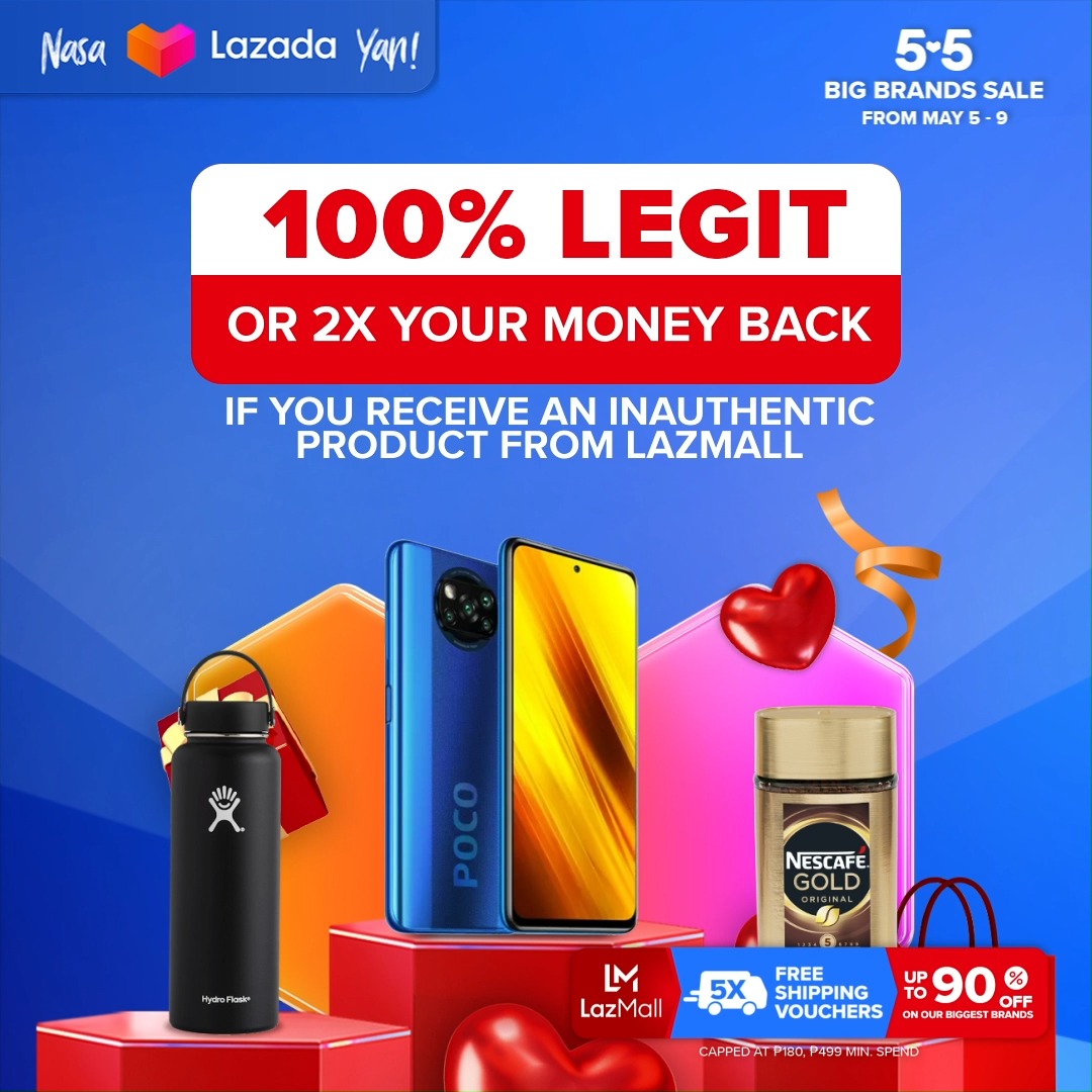 Lazada 5 5 Lazmall Guarantee Facebook