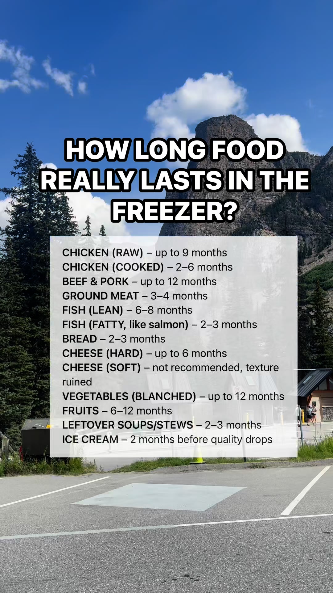 HOW LONG FOOD REALLY LASTS IN THE FREEZER? #knowledge #facts # ...