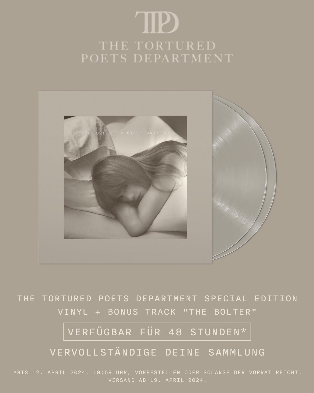 Alle Special Editions der THE TORTURED POETS DEPARTMENT Vinyl sind