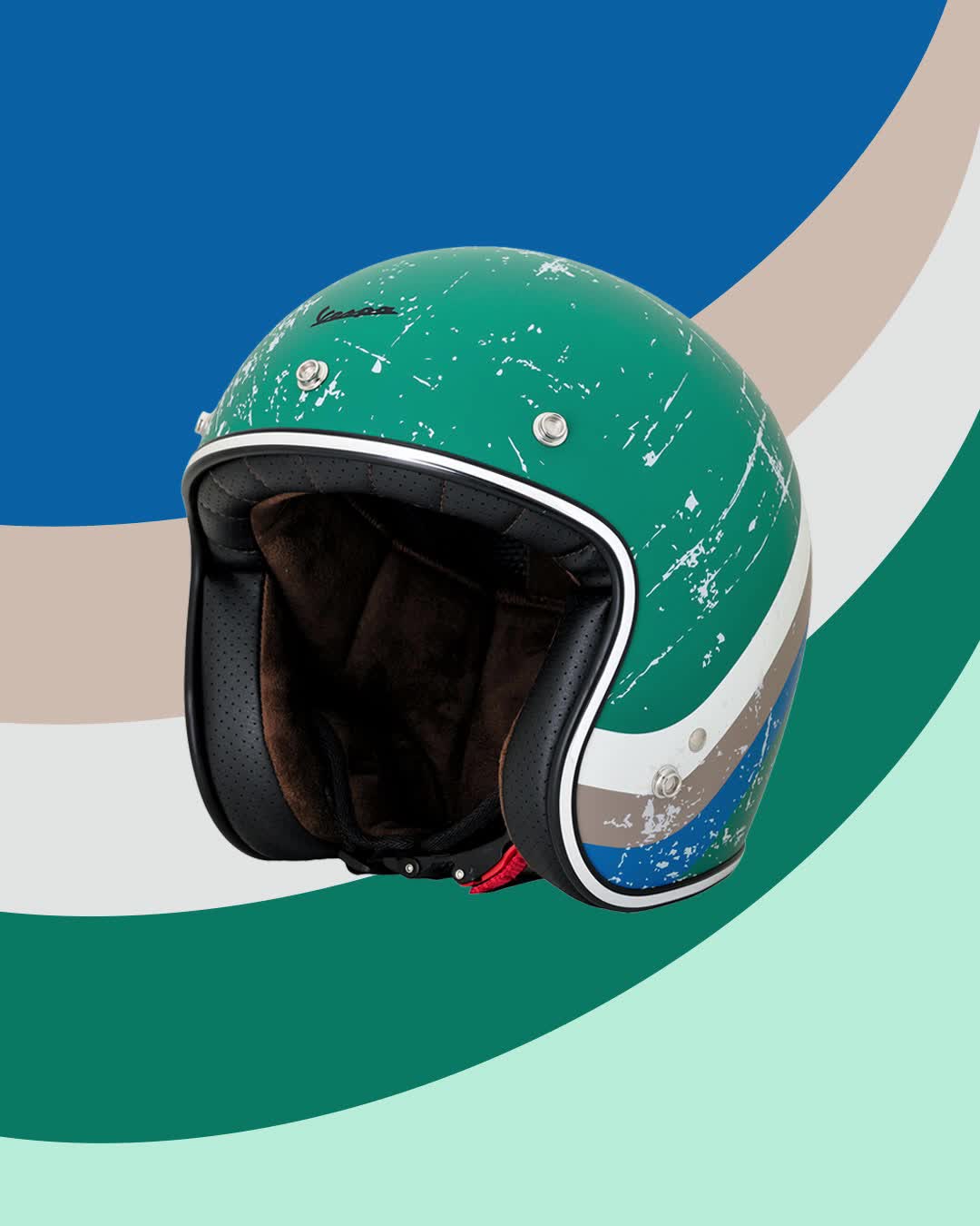 The Vespa Heritage Helmet in all its shades 😍 Order yours at your
