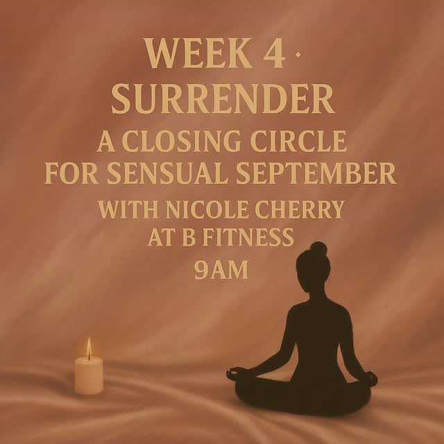 Tomorrow we close Sensual September with Surrender 🌹 A final circle to ...