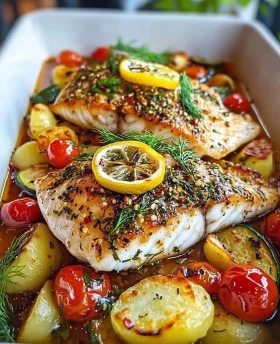 Mediterranean Baked Fish: A Fresh and Flavorful Dish 