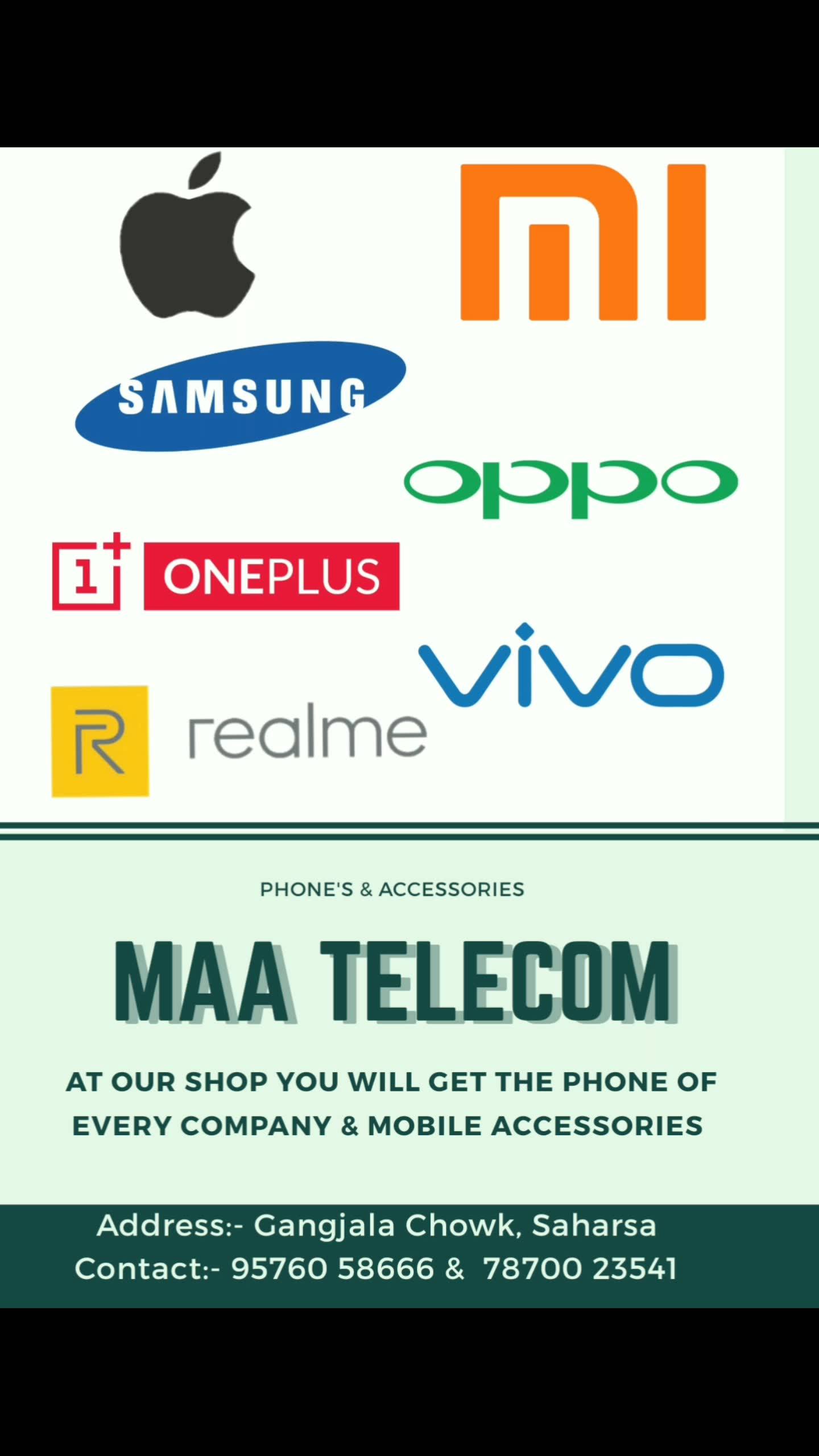 Maa Telecom, Gangjala Chowk - Saharsha - Home