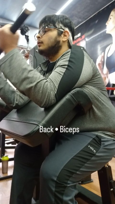 Pull day workout focusing on back and biceps as part of my weight loss ...
