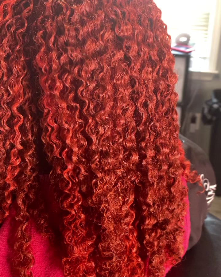 The process 🍊 Curls in tact after lifting, always a plus! Double ...