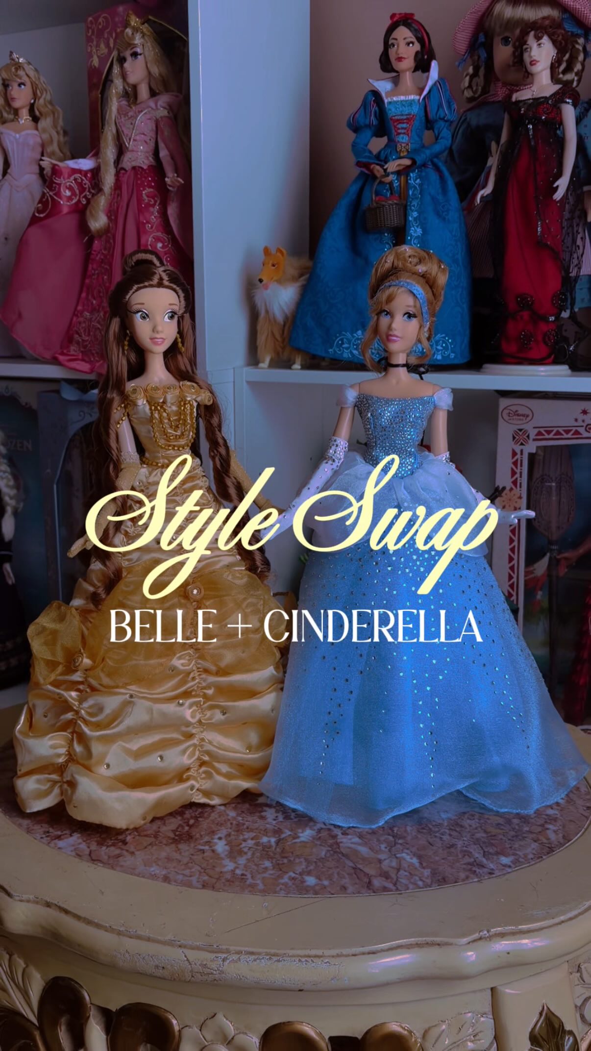 disney belle doll blue dress Grace, elegance, and a little bit of enchantment. ✨ This and her friend Chip are ready for their grand entrance! 🌹Stepping into a storybook moment. 📖✨ Our Belle doll knows dress_type_Floral Print Plus Size London Times Color:Cantaloupe 32741 approx product dimension(h)