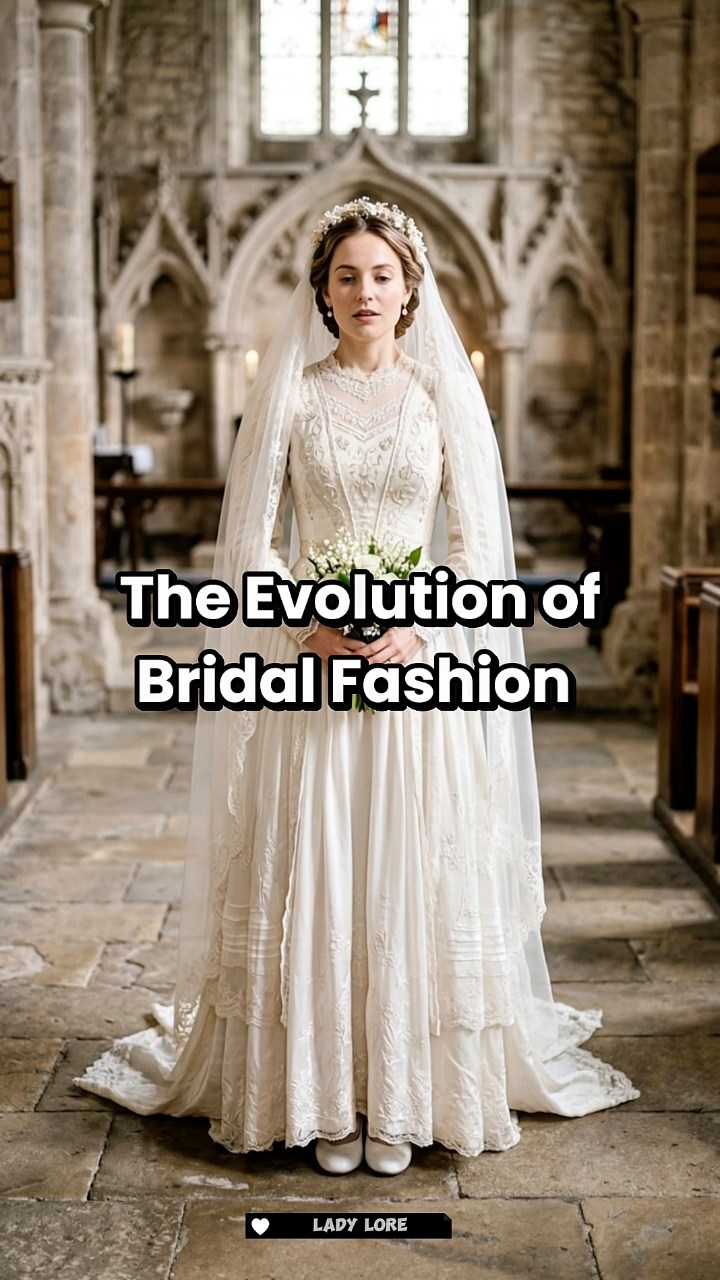 evolution of bridesmaid dresses Bridal fashion has changed with every era 👰🏻‍♀️🤍, In medieval Europe, brides simply wore their best dress, often in rich colours like red or blue rather than white. In 1840, Queen Victoria changed Style:EP09890DG