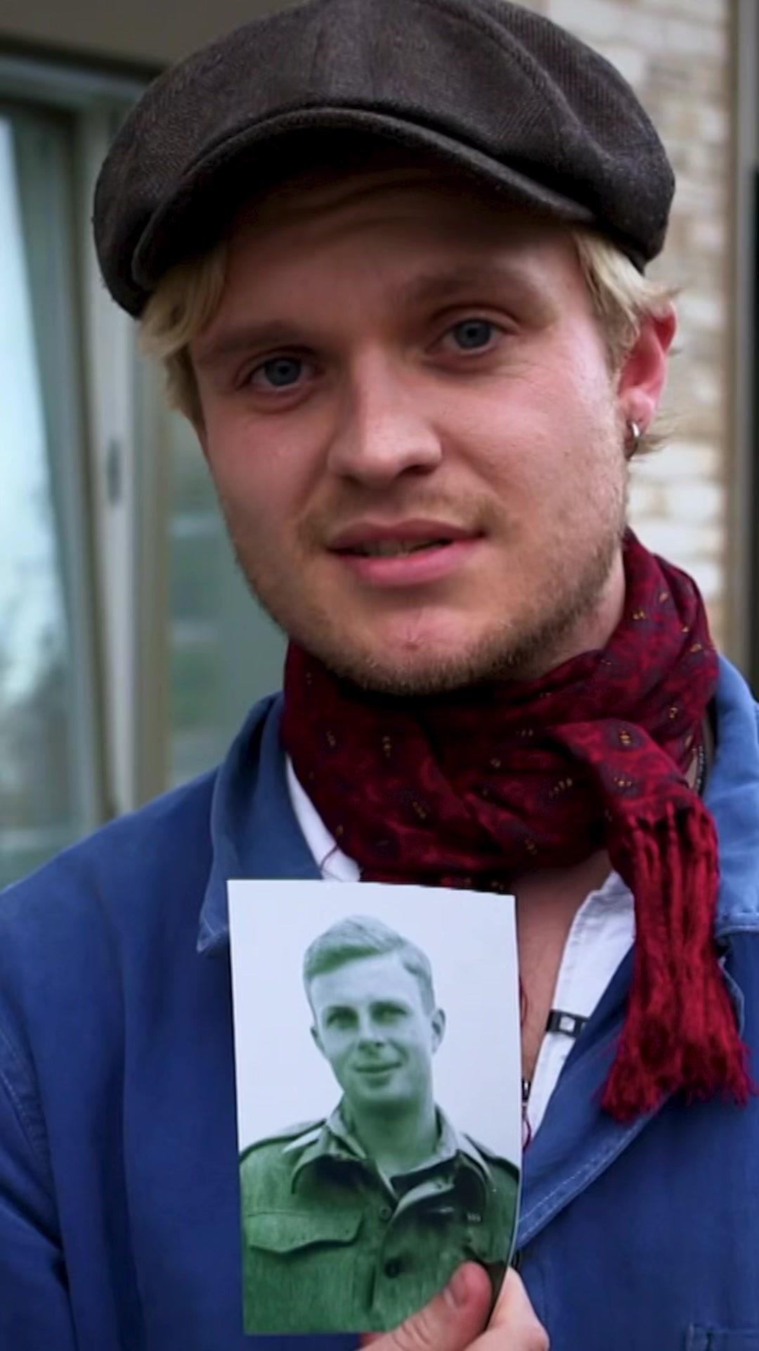 An incredible moment actor tom glynn carney meets 102 year old sas