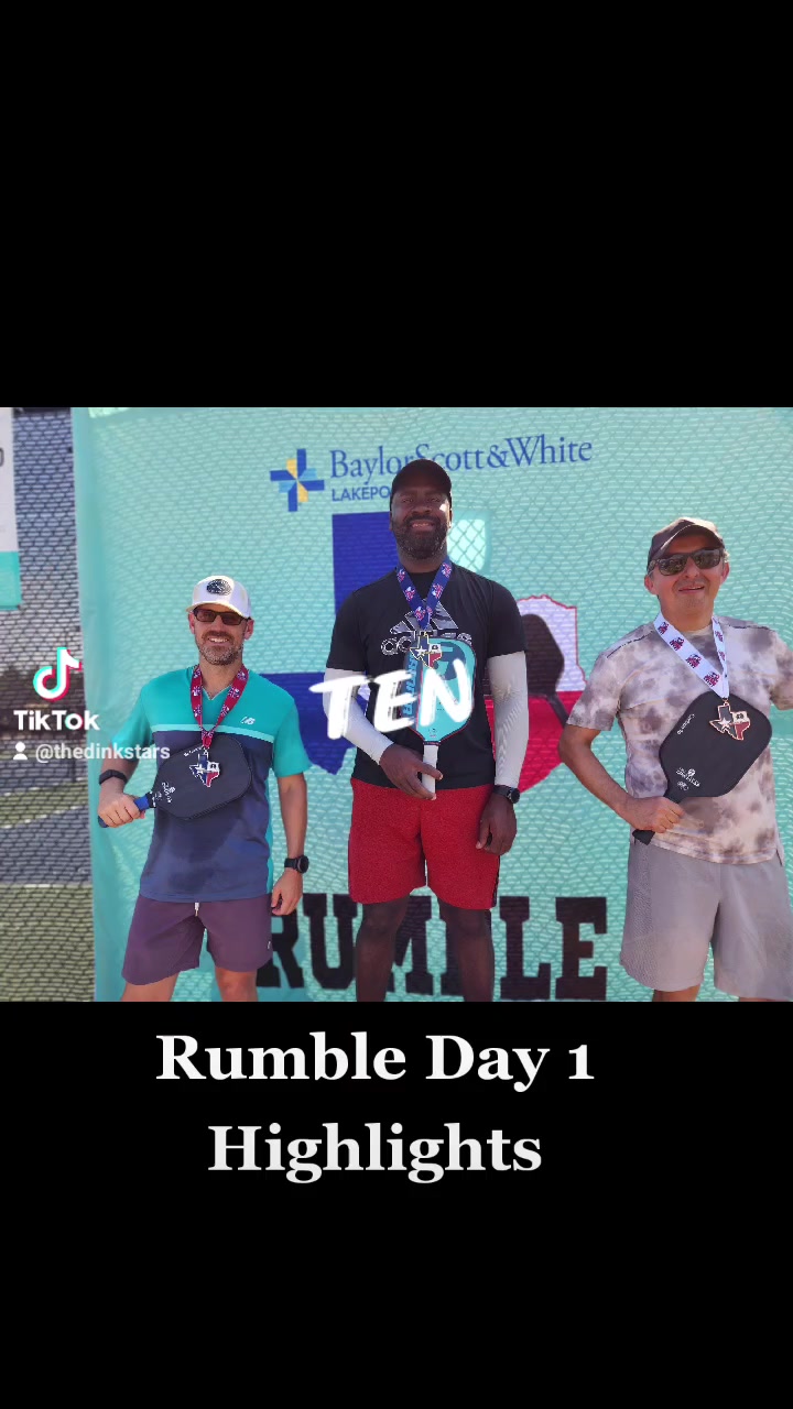 Highlights from Day one Rumble Oasis Pickleball Club . Podium Finish ...