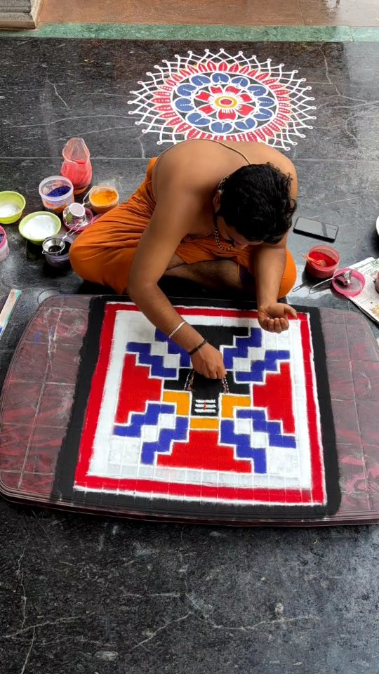 Mandala magic happens when devotion meets creativity 🙏 #mandala # ...