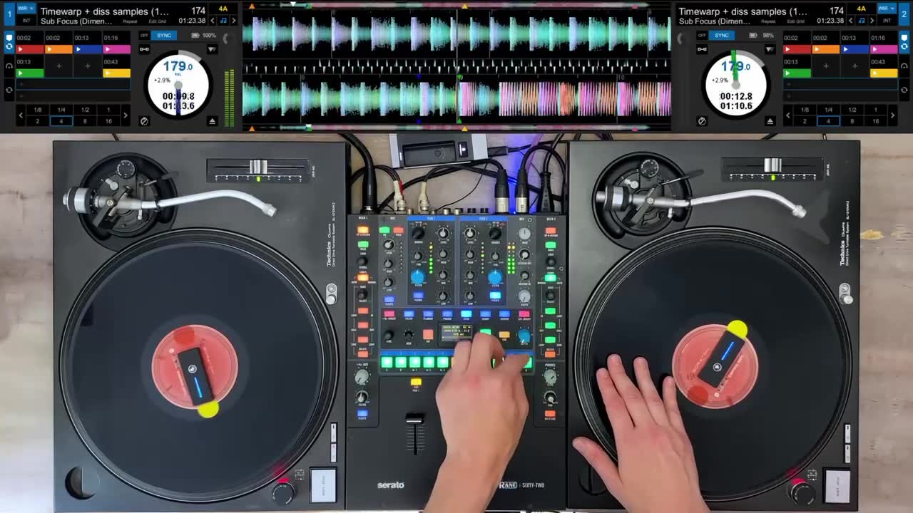 Sub Focus - Timewarp / beat juggle #DnB #turntablism