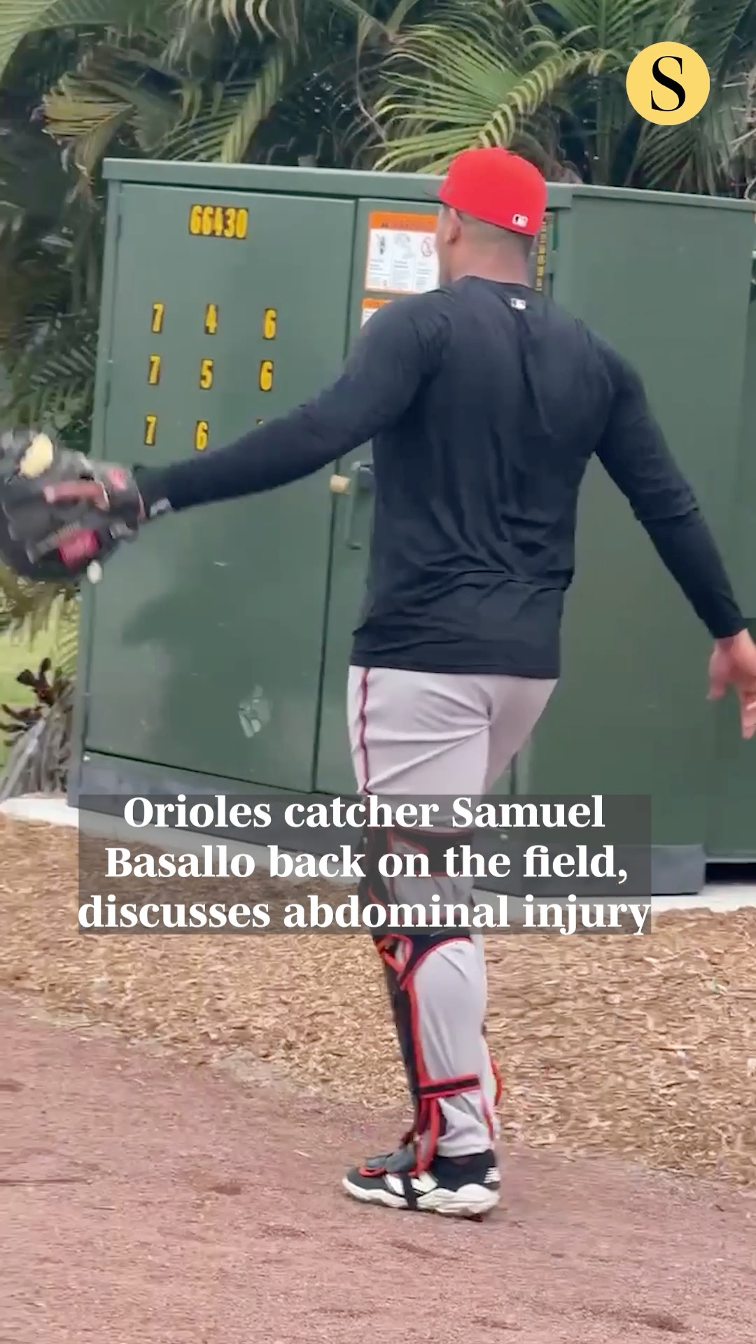 Samuel Basallo has returned to the field after leaving Thursday's game ...
