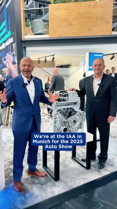 We’re live from Munich at #IAAMobility 2025! 🇩🇪BorgWarner CEO Joe ...