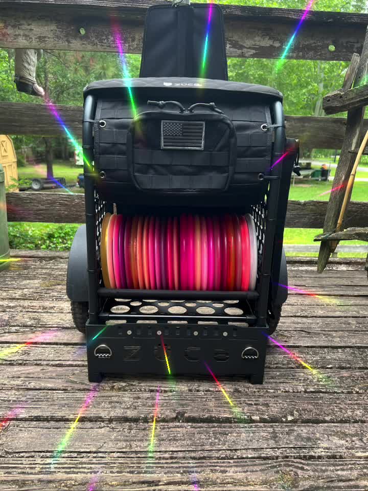 Customized Zuca cart with 5.11 hex grids and Tigris molle panels