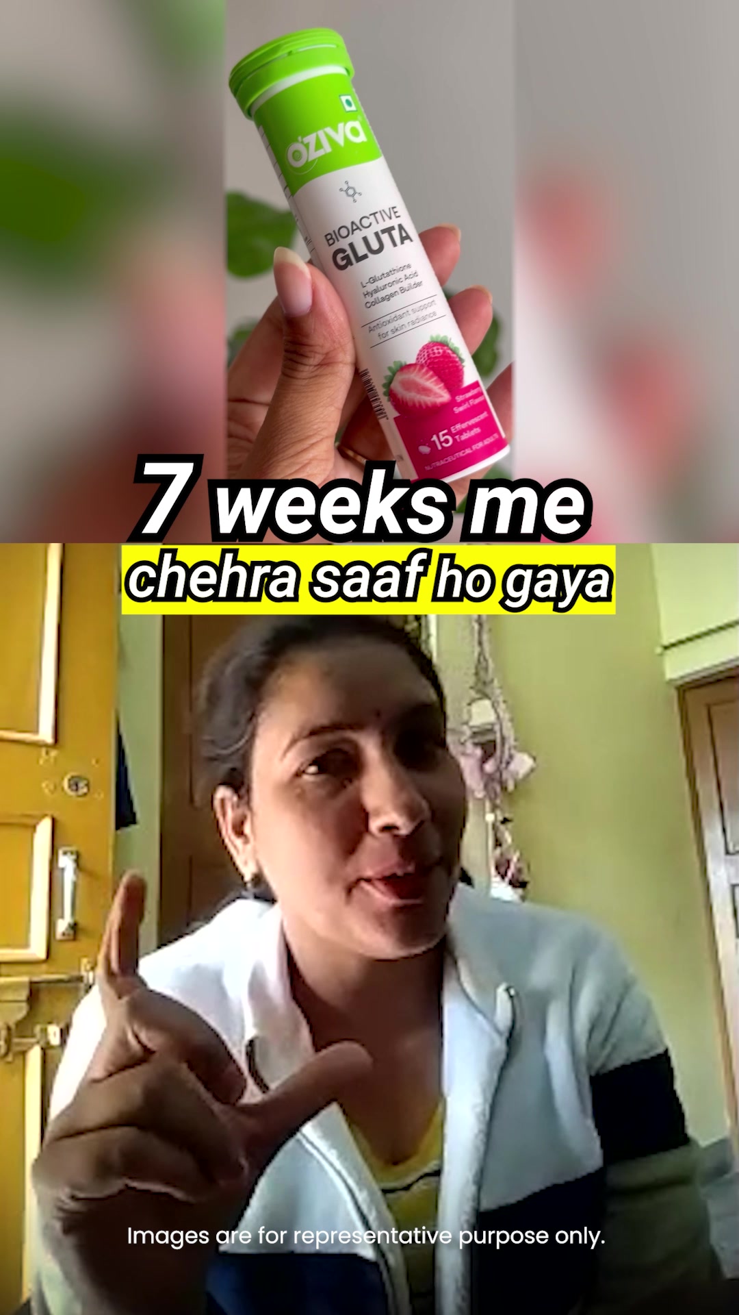 OZiva Bioactive Gluta Fizzy is the my skin's new BFF, and should be yours too!, ✅5-in-1 antioxidant formula, ✅L Glutathione: Fights cellular damage, reduces pigmentation., ✅Asthaxanthin & Lycopene: 
