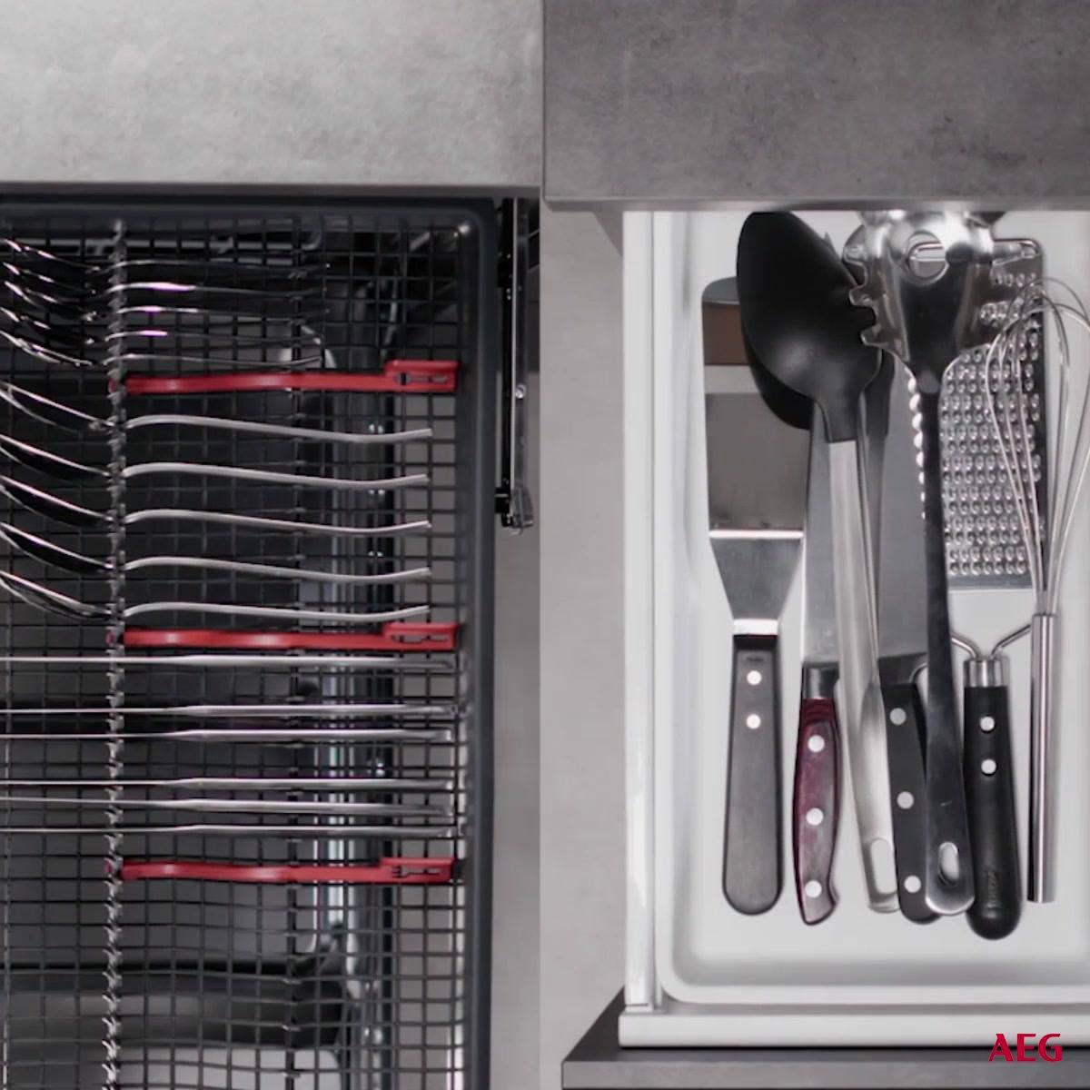 Das große Dinner ist vorbei, jetzt folgt das große Aufräumen. Kein Problem mit der #MaxiFlex-Besteckschublade. Die schafft Ordnung beim Besteck