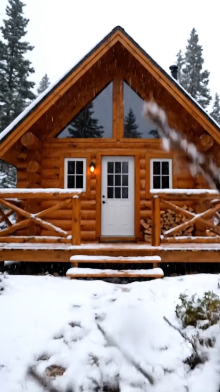 Could You Fall in Love With Winter in a Cabin Like This? From frosty ...