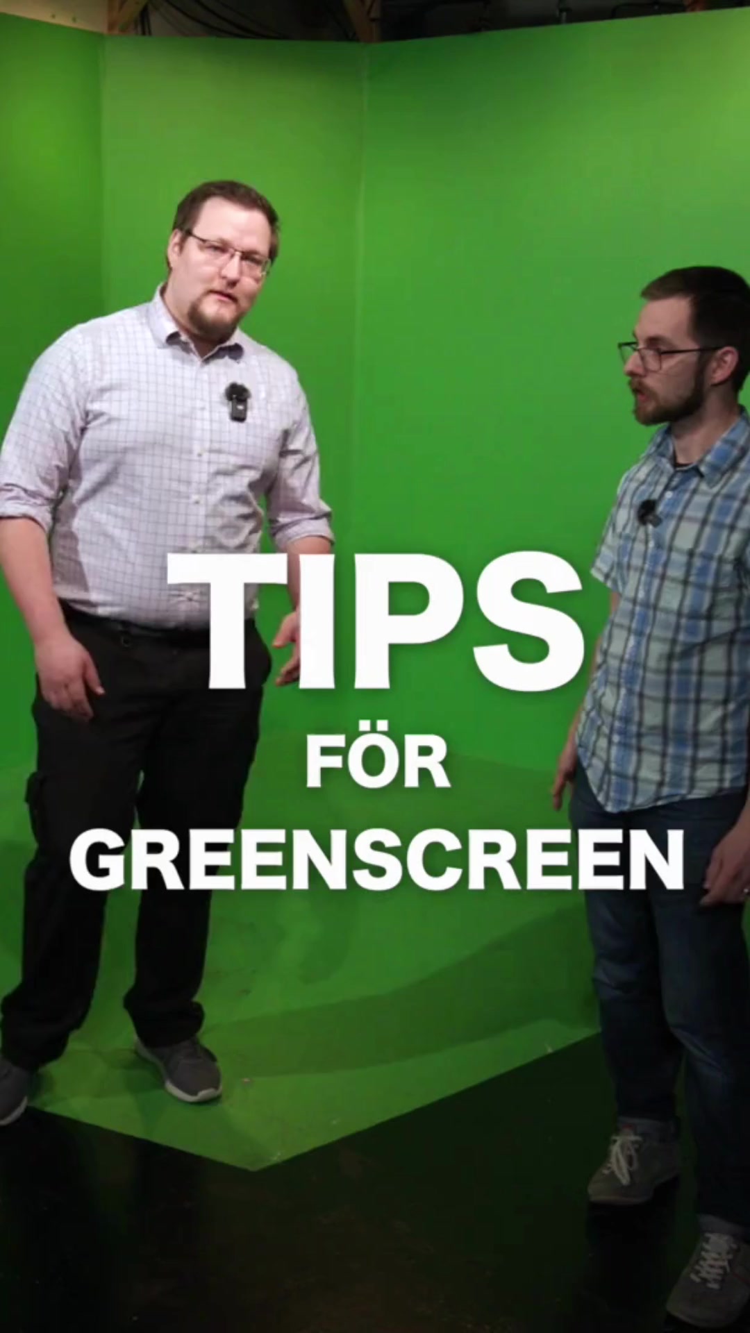 Linus och Jacob visar 5 snabba tips på hur man använder greenscreen ...