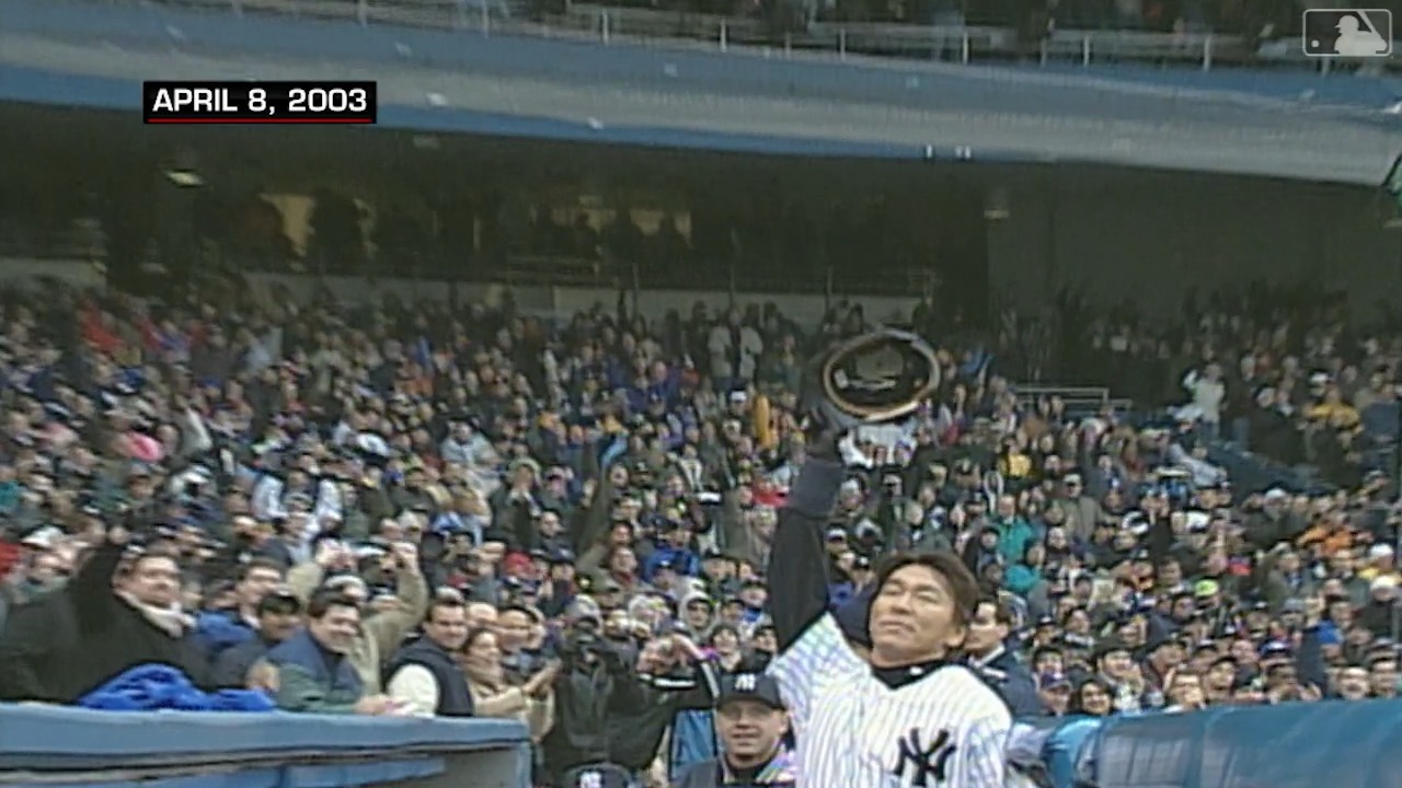 松井秀喜 は2003年4月8日にライトへのグランドスラムでメジャー第1号を 