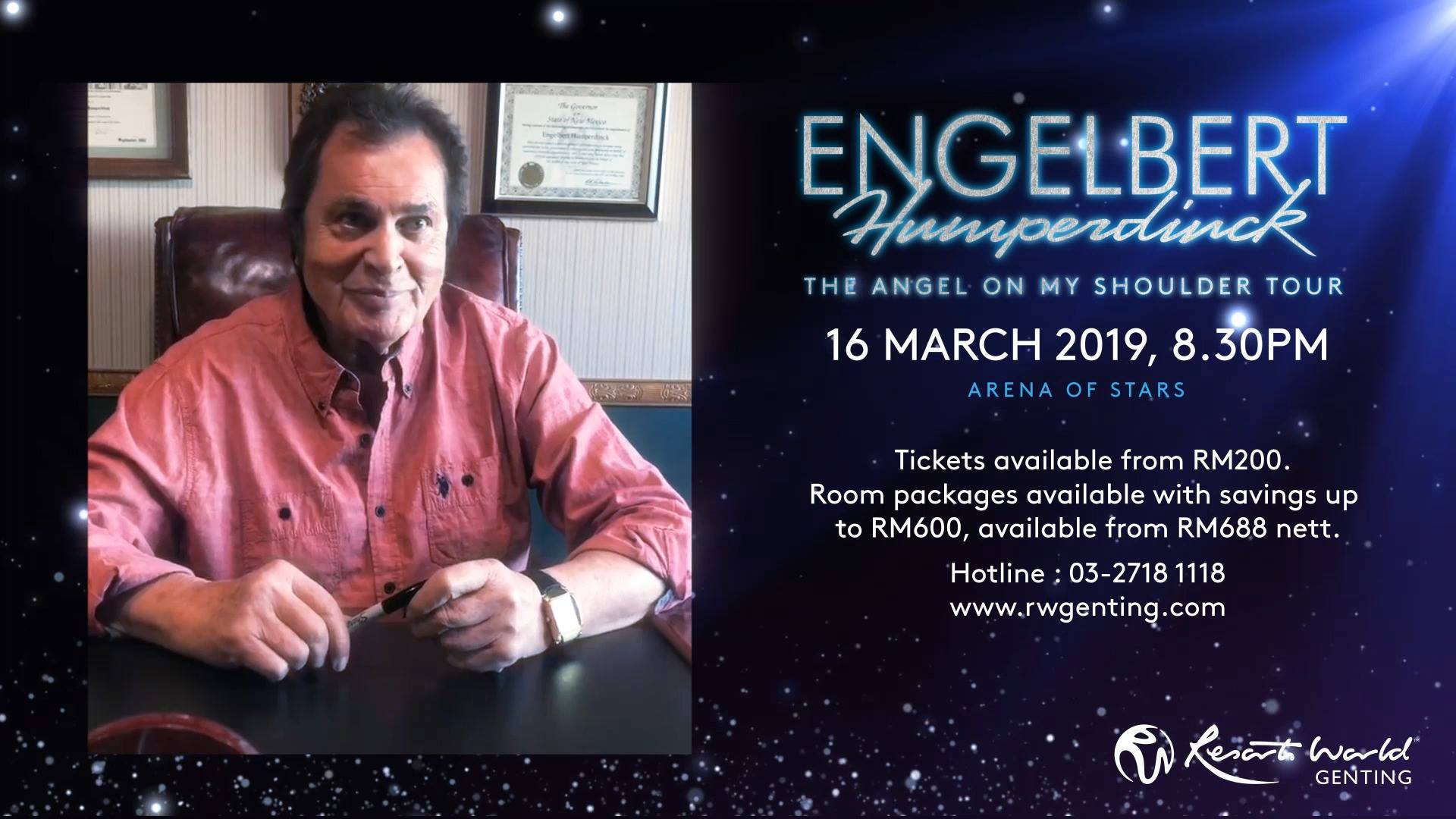 Genting Rewards Malaysia Engelbert Humperdinck The Angel On My Shoulder Tour Facebook