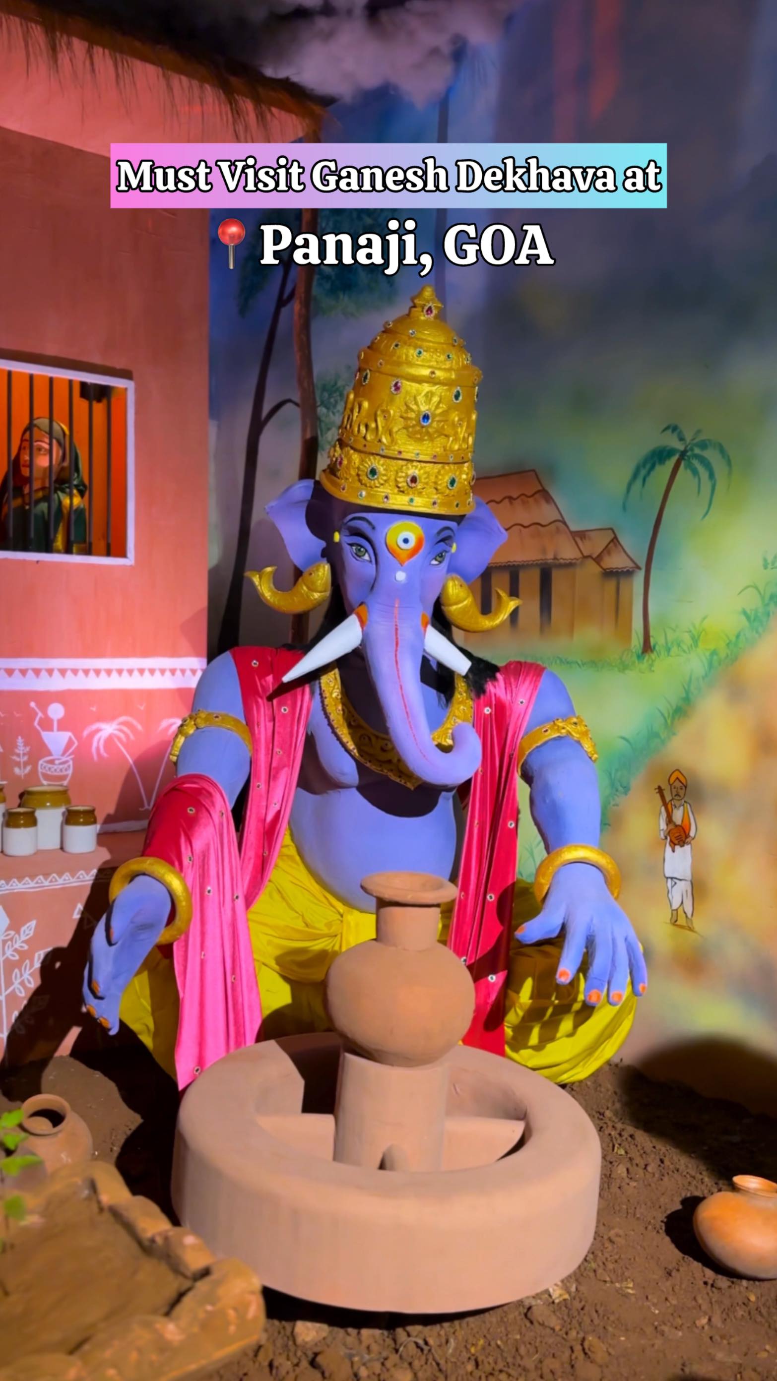 Beautiful Ganesh Dekhava at Water Spring in Panaji 🥰🌺 # ...